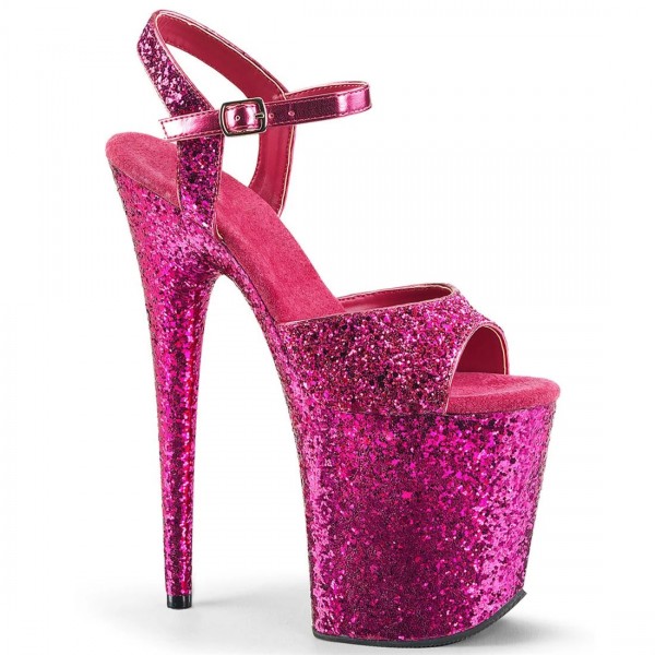 Nightclub Pole Dance Women Sexy Sequin Waterproof Platform 20Cm Thin Heeled Sandals